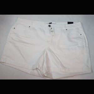 NWT Lane Bryant DENIM Shorts 24W 3X White